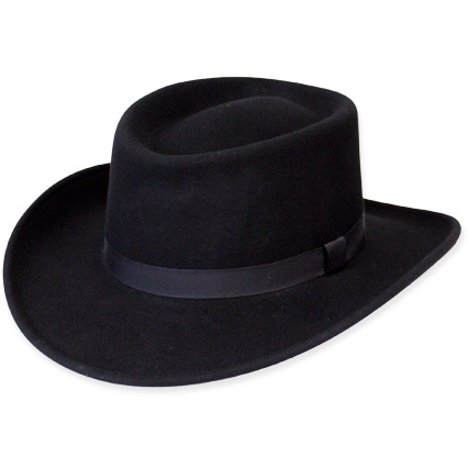 Black Soft Gabler Hat