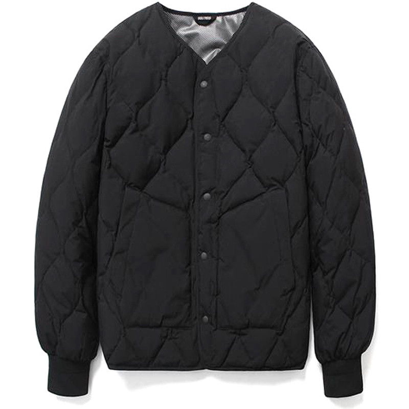Black Warm Air Duck Down Cardigan Padding Jackets