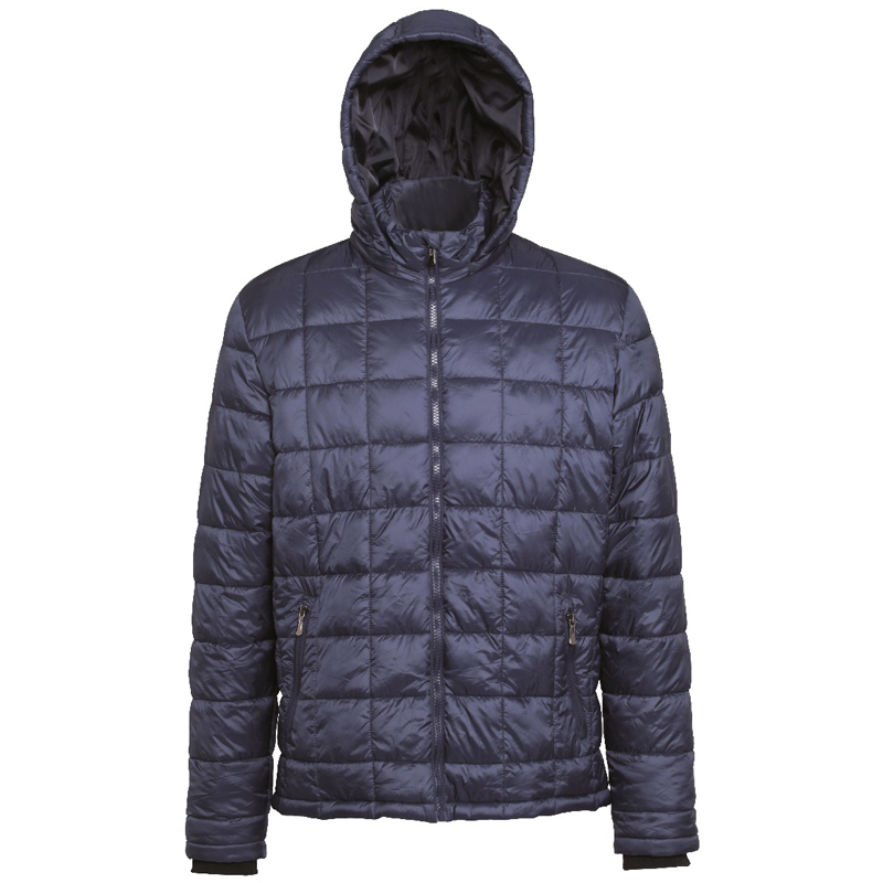Box Quilt Hooded Jacket